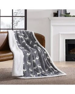 Eddie Bauer Lk Sherpa Plush Throw Home