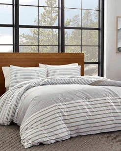 Eddie Bauer Cooper Stripe Duvet Cover Set Home