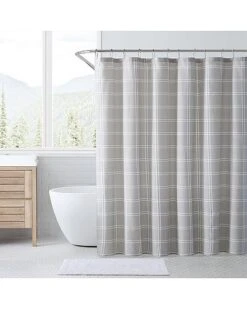 Eddie Bauer Kettle Falls Plaid Twill Shower Curtain Home