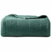 Eddie Bauer Herringbone Cotton Green Blanket Home