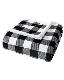 Eddie Bauer Cabin Plaid Ultra Soft Plush Fleece Blanket Home