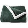 Eddie Bauer Solid Ultra Soft Plush Fleece Blanket Home