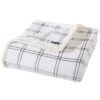 Eddie Bauer Kettle Falls Plaid Ultra Soft Plush Fleece Blanket Home