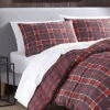 Eddie Bauer Timber Tartan Red Micro Suede Comforter Set Home