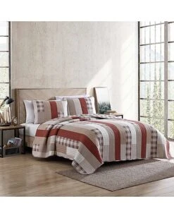 Eddie Bauer Fairview 100% Cotton Reversible Quilt Set Home