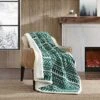Eddie Bauer Alpine Fair Isle Sherpa-Reversible Throw Blanket Home