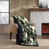 Eddie Bauer Trailhead Plaid Sherpa-Reversible Throw Blanket Home
