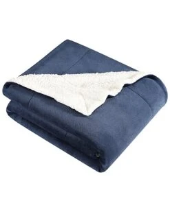 Eddie Bauer Signature Solid Ultra Soft Plush Fleece Blanket Home
