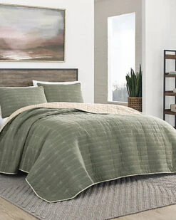 Eddie Bauer Troutdale Green Quilt Set Home