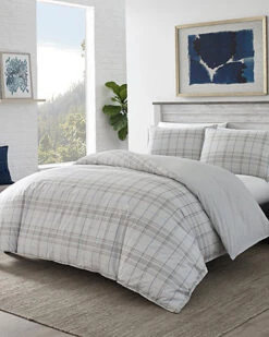 Eddie Bauer Grays Harbor Plaid Duvet Cover Set Home