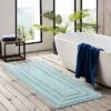Eddie Bauer Logan Sea Blue Bath Rug Home