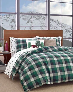 Eddie Bauer Ch Cove Plaid Pine Comforter Set Home
