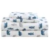 Eddie Bauer Mountain 100% Cotton Flannel Sheet Set Home