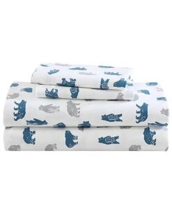 Eddie Bauer Mountain 100% Cotton Flannel Sheet Set Home
