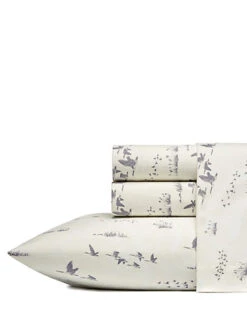Eddie Bauer Geese Meadow Flannel Sheet Set Home